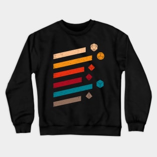 Vintage Polyhedral D20 Dice Minimalist Crewneck Sweatshirt